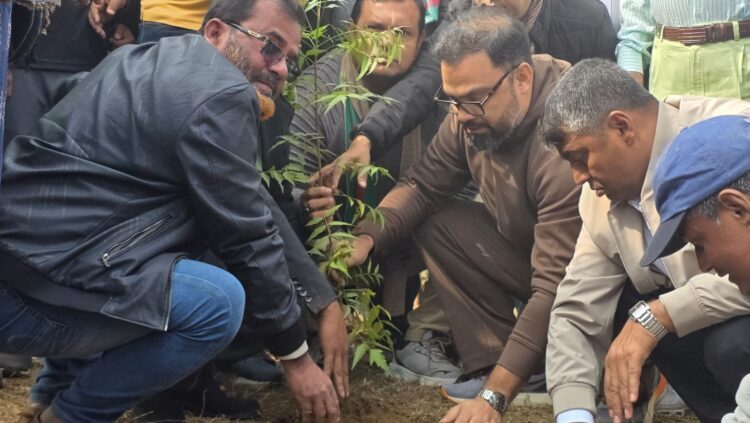 সংবর্ধনাস্থলের ক্ষত পুষিয়ে বৃক্ষরোপণ, নেতৃত্বে আমিনুল হক