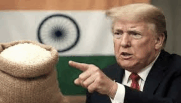 ভারত থেকে চাল আমদানিতে নতুন শুল্ক আরোপের ইঙ্গিত ট্রাম্পের