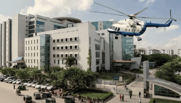 খালেদা জিয়ার নিরাপত্তায় এভারকেয়ারের পাশে হেলিকপ্টার মহড়া