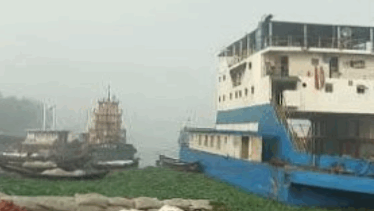কুয়াশার কারণে শরীয়তপুর-চাঁদপুর ফেরি চলাচল সাময়িক বন্ধ