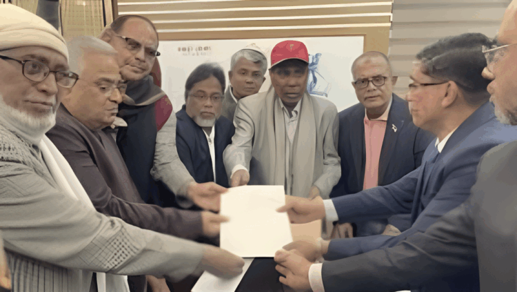 বগুড়া-৬ আসনে তারেক রহমানের পক্ষে মনোনয়নপত্র সংগ্রহ