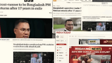 আন্তর্জাতিক গণমাধ্যমে তারেক রহমানের দেশে ফেরার খবর