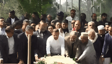 হাদির কবরে শ্রদ্ধা জানিয়ে এনআইডি নিবন্ধনে তারেক রহমান