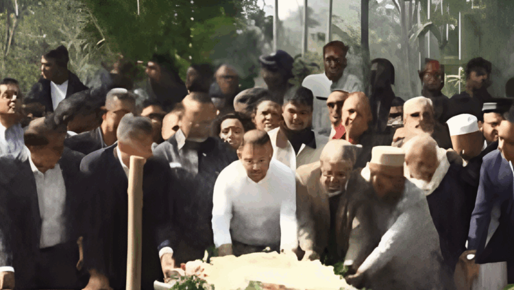 হাদির কবরে শ্রদ্ধা জানিয়ে এনআইডি নিবন্ধনে তারেক রহমান