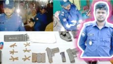 চাঁদপুরে লুট হওয়া দুই পিস্তল উদ্ধার: এএসআই সাদ্দামের নেতৃত্বে সফল অভিযান