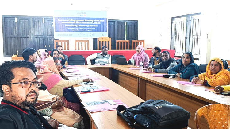 পুষ্টি সচেতনতা বৃদ্ধিতে মাধবপাশা ইউনিয়নে কমিউনিটি সভা