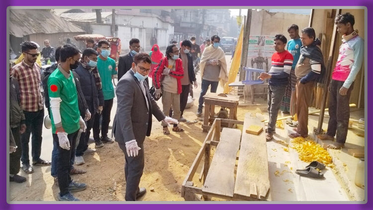 টাঙ্গাইল শহর পরিচ্ছন্ন ও ফুটপাথ দখলমুক্ত করতে পৌর প্রশাসনের অভিযান শুরু