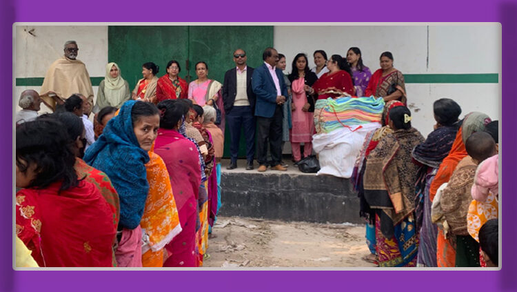 ব্রাহ্মণবাড়িয়ায় সামাজিক সংগঠন ‘কন্যা’র উদ্যোগে শীতার্তদের মাঝে শীতবস্ত্র বিতরণ