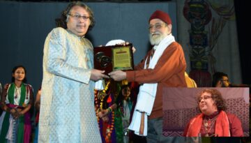 নাট্যযোদ্ধা সম্মাননায় ভূষিত পন্ডিত দিশারী চক্রবর্তী