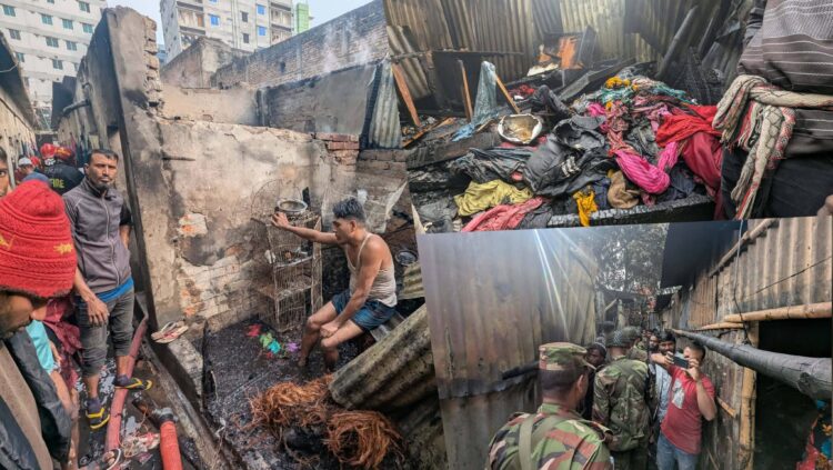 মোহাম্মদপুরের চাঁদ উদ্যানে বস্তিতে অগ্নিকাণ্ড, নিয়ন্ত্রণে কাজ করছে ফায়ার সার্ভিস