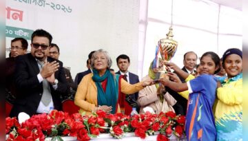 প্রতিযোগিতা নয়, খেলাধুলার মাধ্যমে প্রতিভা বিকাশের আহ্বান: উপদেষ্টা শারমীন এস মুরশিদ