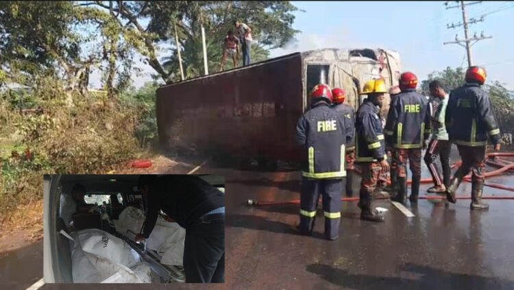 দাউদকান্দিতে চলন্ত বাসে ভয়াবহ আগুন: নিহত ৪, দগ্ধ অন্তত ৩৫