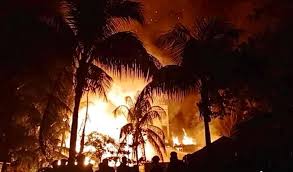 বরগুনায় আগুনে পুড়েছে ৩টি ঘর