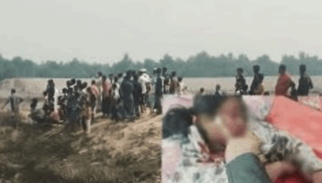 মিয়ানমার থেকে ছোড়া গুলিতে স্কুলছাত্রী আহত