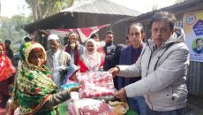 মাদারীপুরে শীতার্তদের মাঝে শীতবস্ত্র বিতরণ
