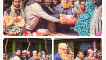 মধুপুরে গরীব অসহায়দের মাঝে শীতবস্ত্র বিতরণ