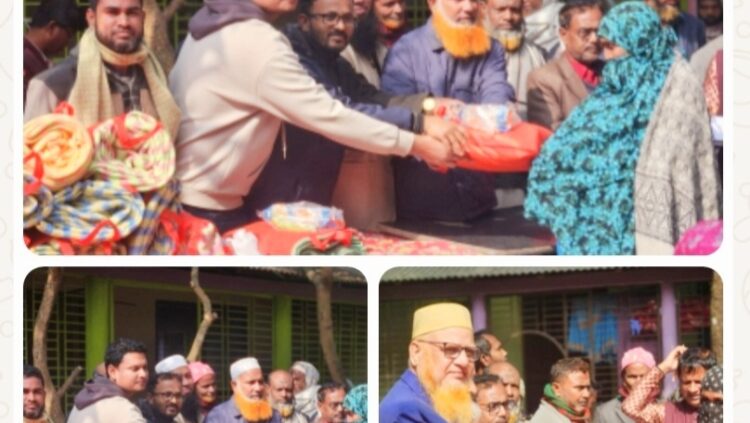 মধুপুরে গরীব অসহায়দের মাঝে শীতবস্ত্র বিতরণ