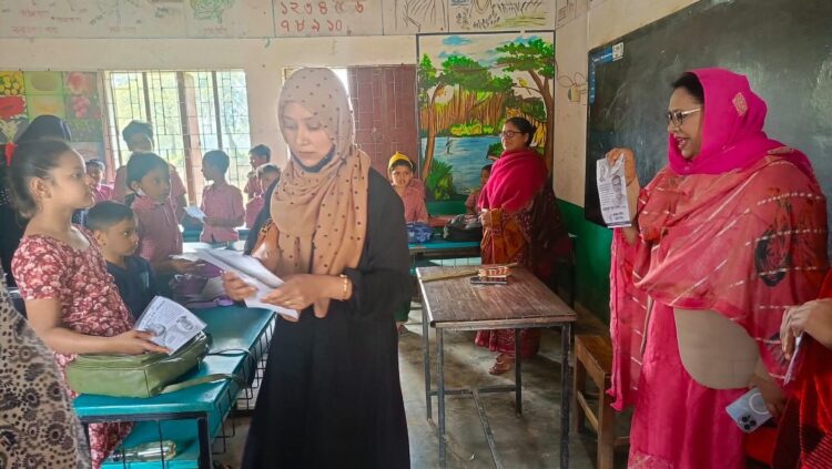 বিএনপি প্রার্থীর স্ত্রীর বিরুদ্ধে ব্যবস্থা নেওয়ার দাবি