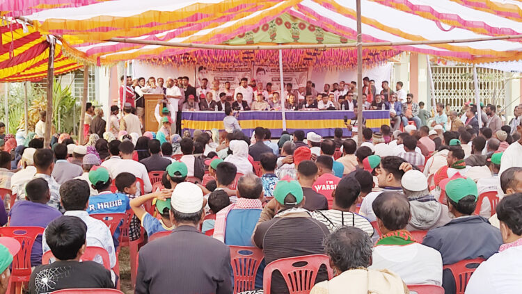 নবীনগরে নির্বাচনী জনসভা, ভোটারদের প্রতারকদের বিষয়ে সতর্ক থাকার আহ্বান